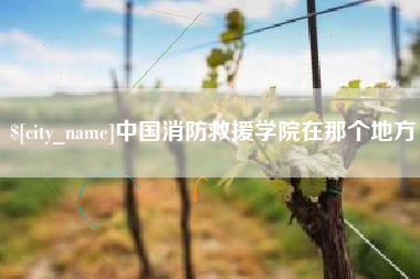 仁怀中国消防救援学院在那个地方