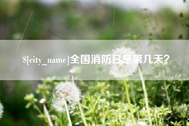 仁怀全国消防日是第几天？