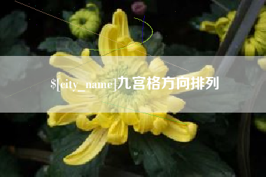 仁怀九宫格方向排列