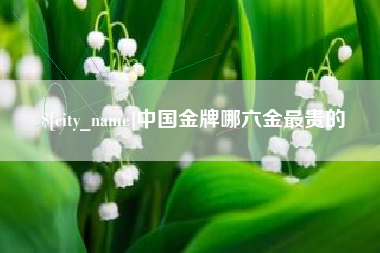 仁怀中国金牌哪六金最贵的
