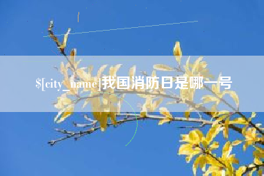 仁怀我国消防日是哪一号