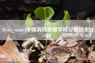 仁怀中国消防救援学院安徽招生计划