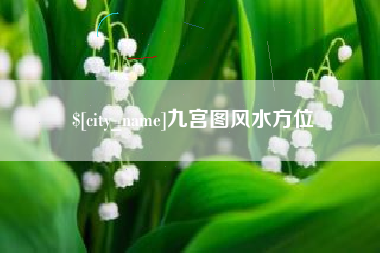 仁怀九宫图风水方位