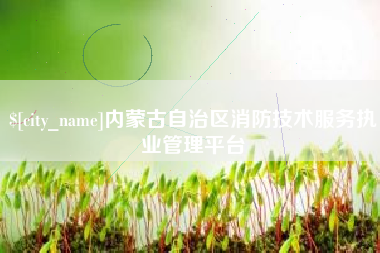 仁怀内蒙古自治区消防技术服务执业管理平台