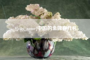 仁怀中国的金牌有几名
