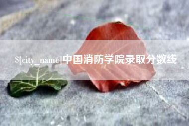 仁怀中国消防学院录取分数线