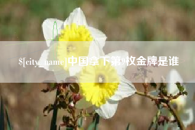 仁怀中国拿下第9枚金牌是谁