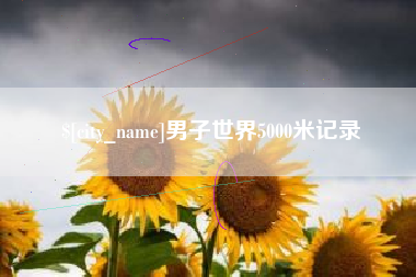 仁怀男子世界5000米记录