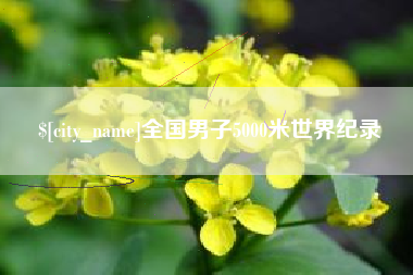 仁怀全国男子5000米世界纪录