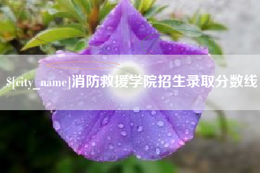 仁怀消防救援学院招生录取分数线