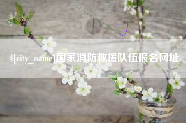 仁怀国家消防救援队伍报名网址