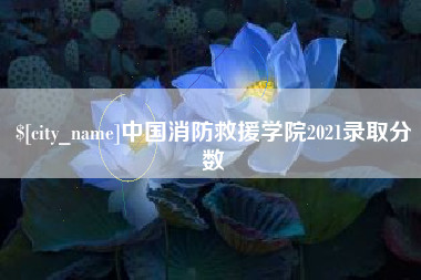 仁怀中国消防救援学院2021录取分数