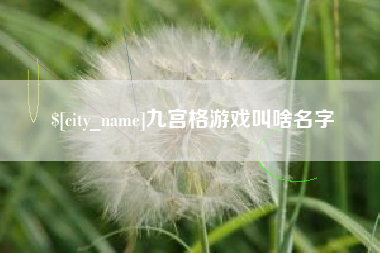 仁怀九宫格游戏叫啥名字
