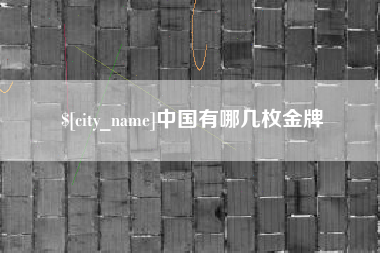 仁怀中国有哪几枚金牌
