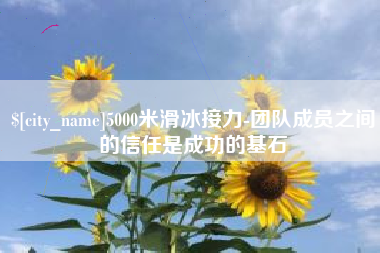 仁怀5000米滑冰接力-团队成员之间的信任是成功的基石