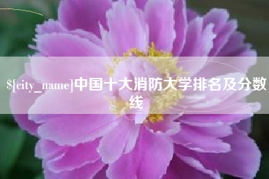 仁怀中国十大消防大学排名及分数线
