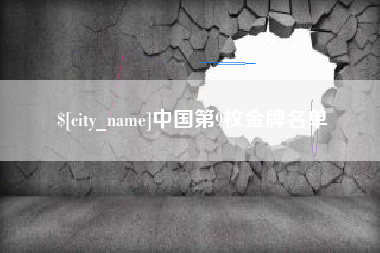 仁怀中国第9枚金牌名单