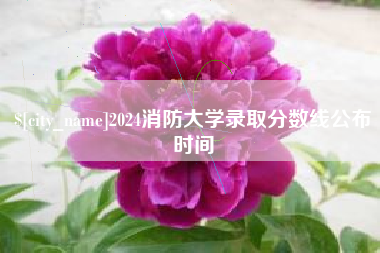 仁怀2024消防大学录取分数线公布时间