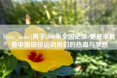 仁怀男子5000米全国记录-更是承载着中国田径运动员们的热血与梦想