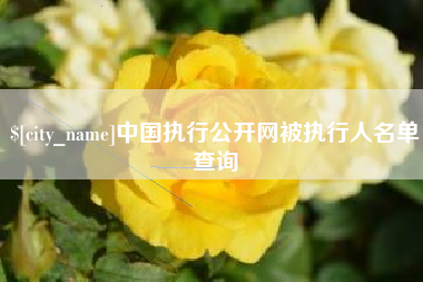 仁怀中国执行公开网被执行人名单查询