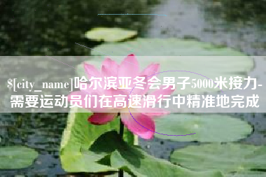 仁怀哈尔滨亚冬会男子5000米接力-需要运动员们在高速滑行中精准地完成