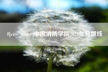 仁怀中国消防学院2024年分数线