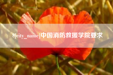 仁怀中国消防救援学院要求
