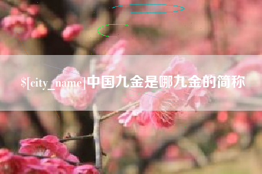 仁怀中国九金是哪九金的简称