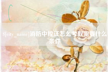 仁怀消防中控证怎么考取需要什么条件