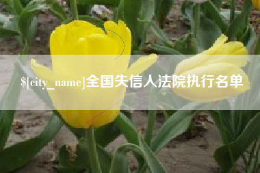 仁怀全国失信人法院执行名单