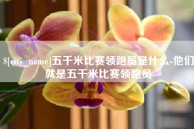 仁怀五千米比赛领跑员是什么-他们就是五千米比赛领跑员