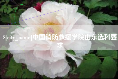 仁怀中国消防救援学院山东选科要求
