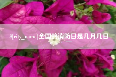 仁怀全国的消防日是几月几日
